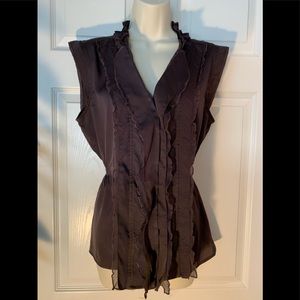 Converse One Star ruffled top NWOT